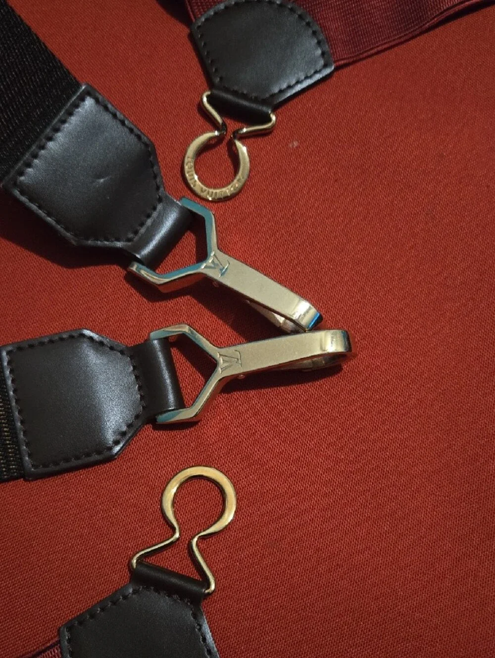 Louis Vuitton Brown Damier Check Luggage with Detachable Strap